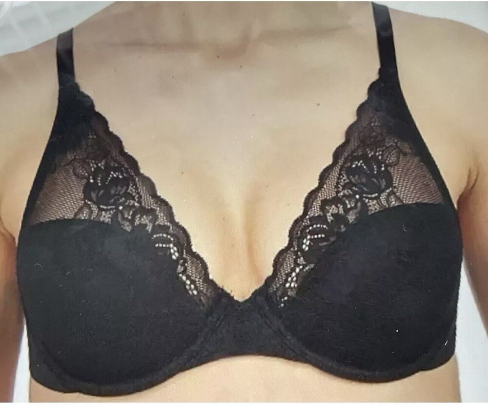 Natori 741258 MIDNIGHT AVAIL Full Figure Convertible Contour Bra Size 34DDD